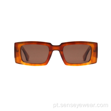 Vintage UV400 Retângulo Polarizado Os óculos de sol 2022